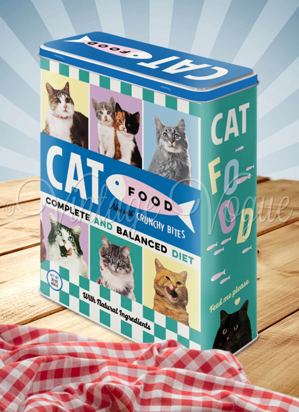 Nostalgic Art Retro Blechdose Größe XL "Cat Food"