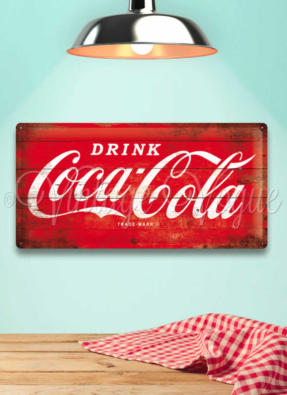 NostalgicArtRetroBlechschild"CocaCola LogoRed"xcm