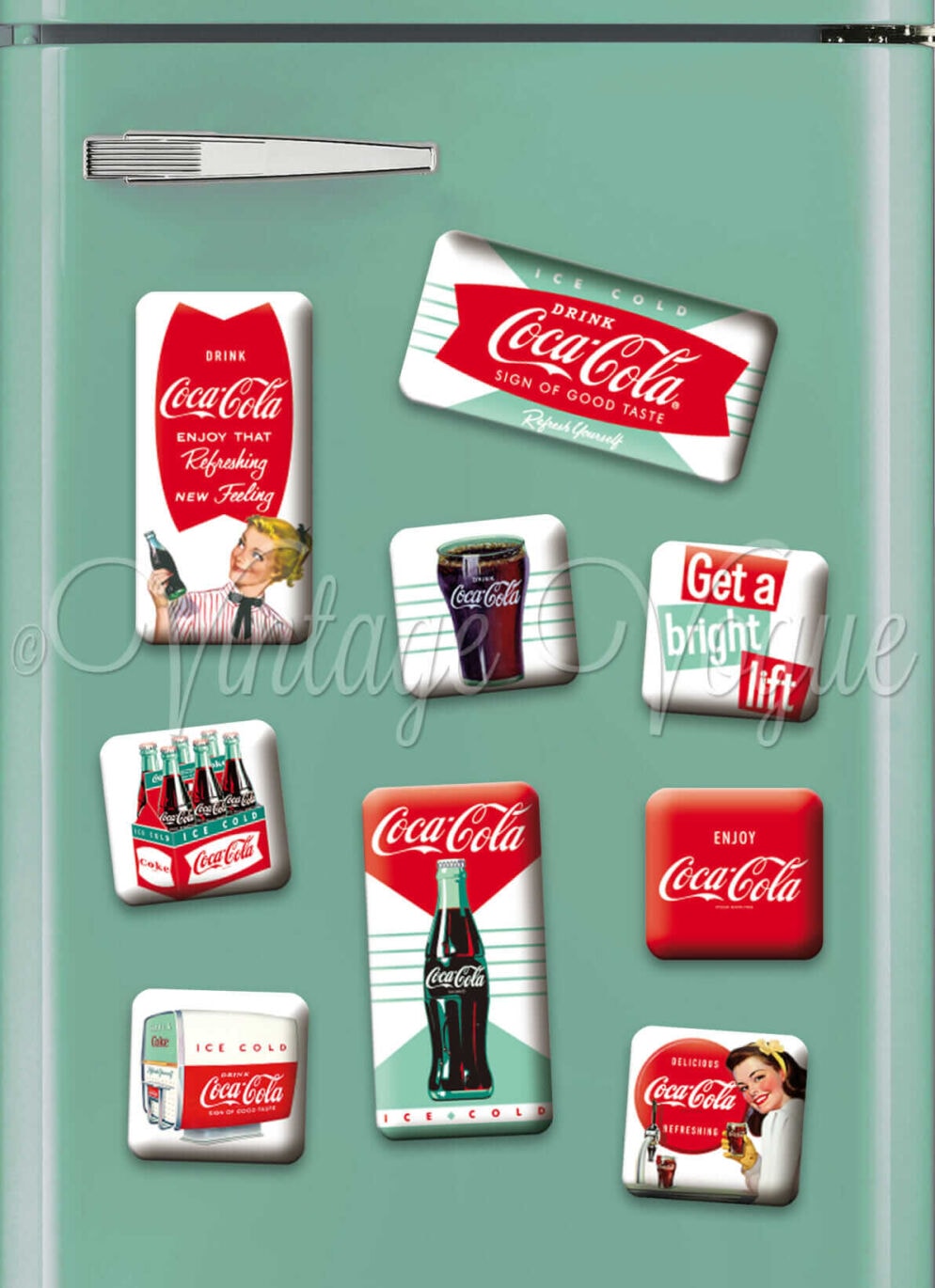 NostalgicArtRetroerMagnetSet"Coca Cola Diner"