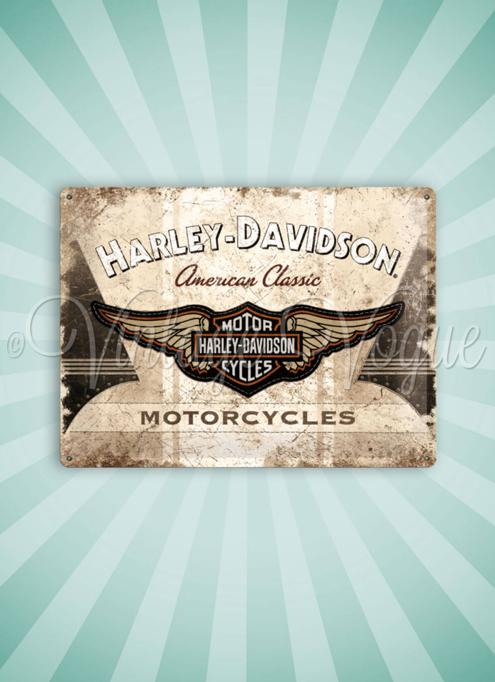 Nostalgic Art Retro Blechschild Harley Davidson American Classic cm