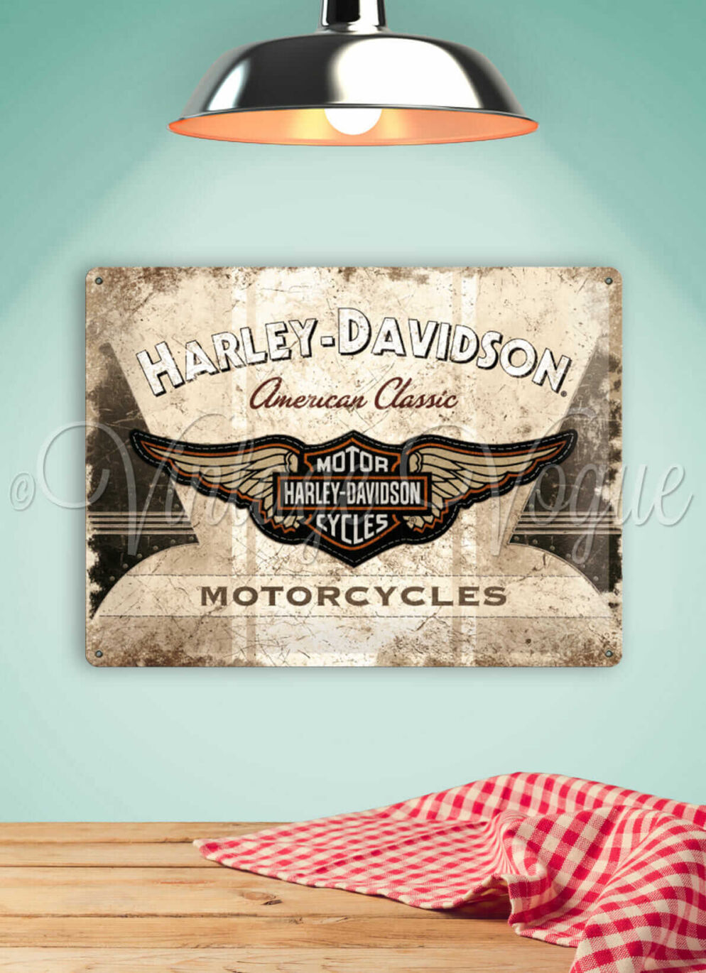 NostalgicArtRetroBlechschild"HarleyDavidsonAmericanClassic"xcm