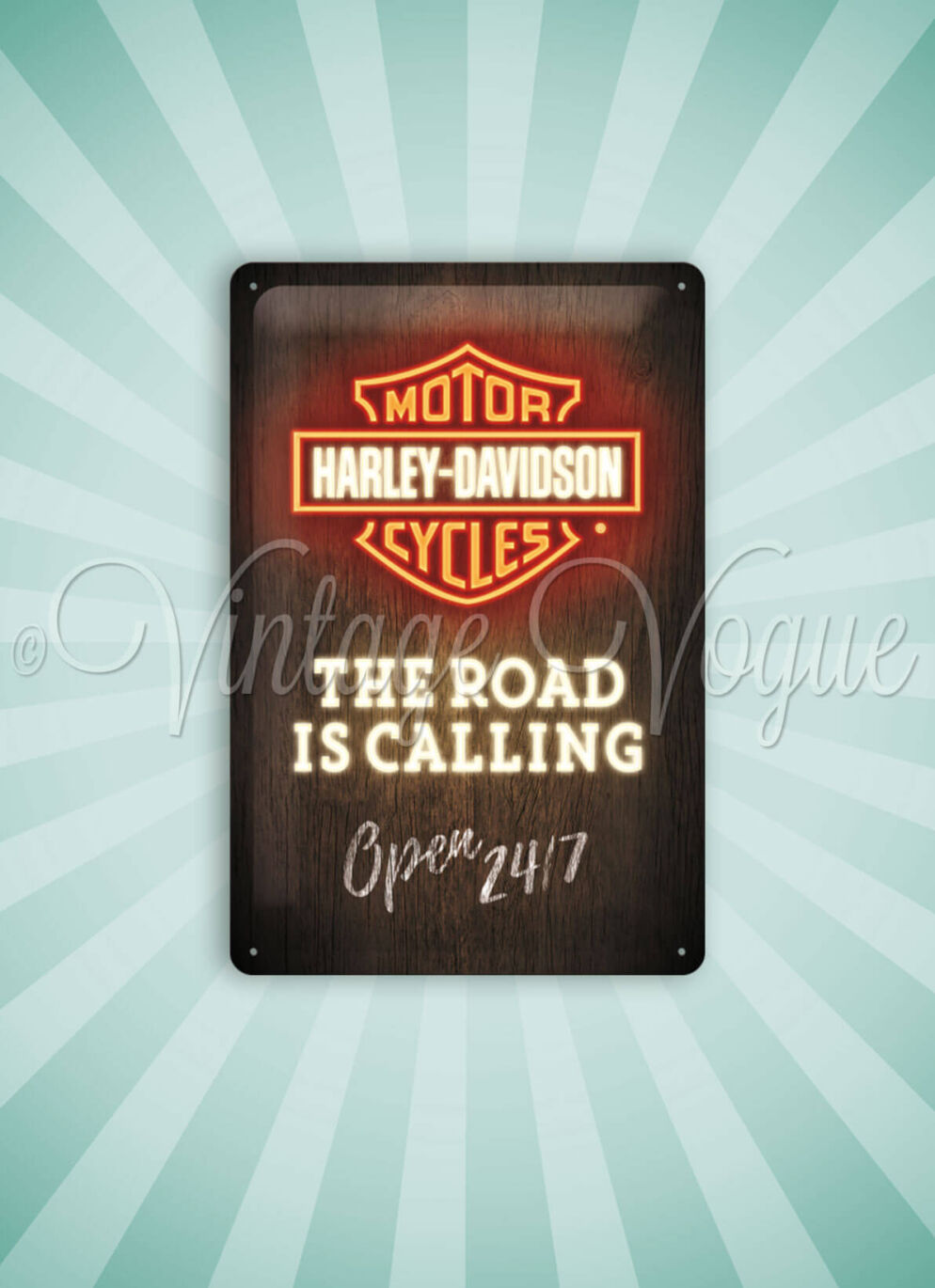 Nostalgic Art Retro Blechschild Harley Davidson Road is Calling cm