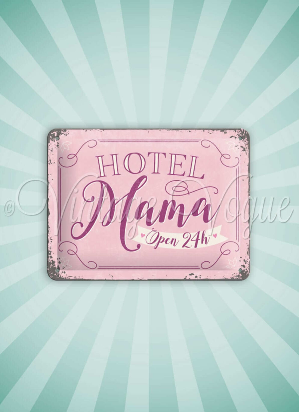 Nostalgic Art Retro Blechschild Hotel Mama cm
