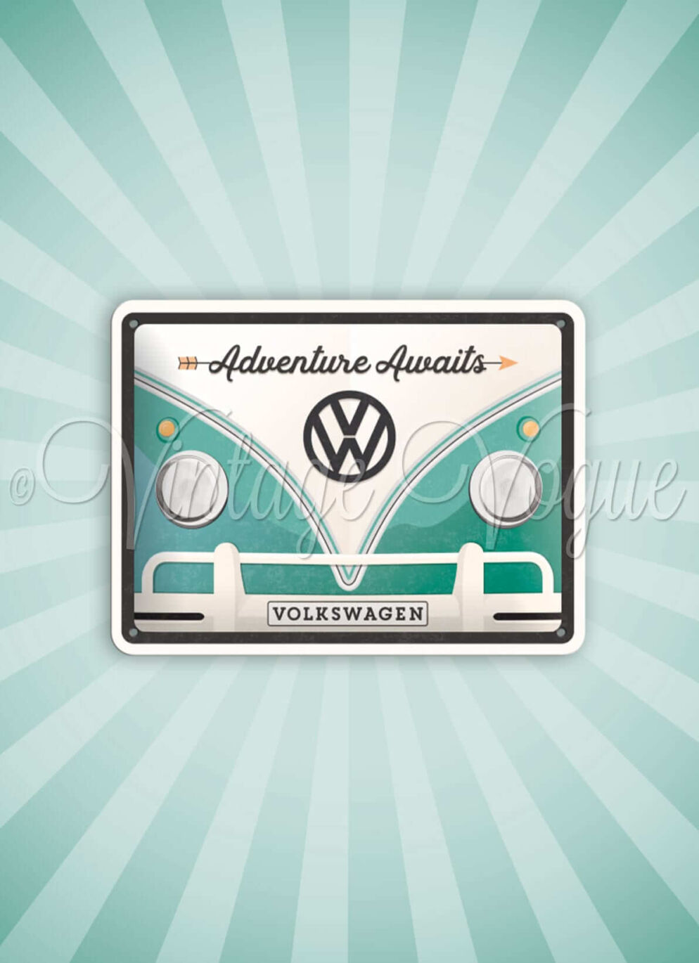 Nostalgic Art Retro Blechschild Volkswagen VW Bulli Adventure cm