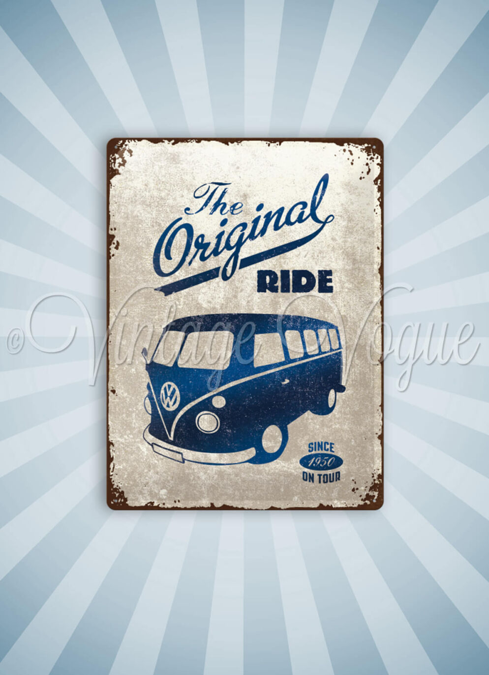 Nostalgic Art Retro Blechschild Volkswagen VW Bulli Original Ride cm