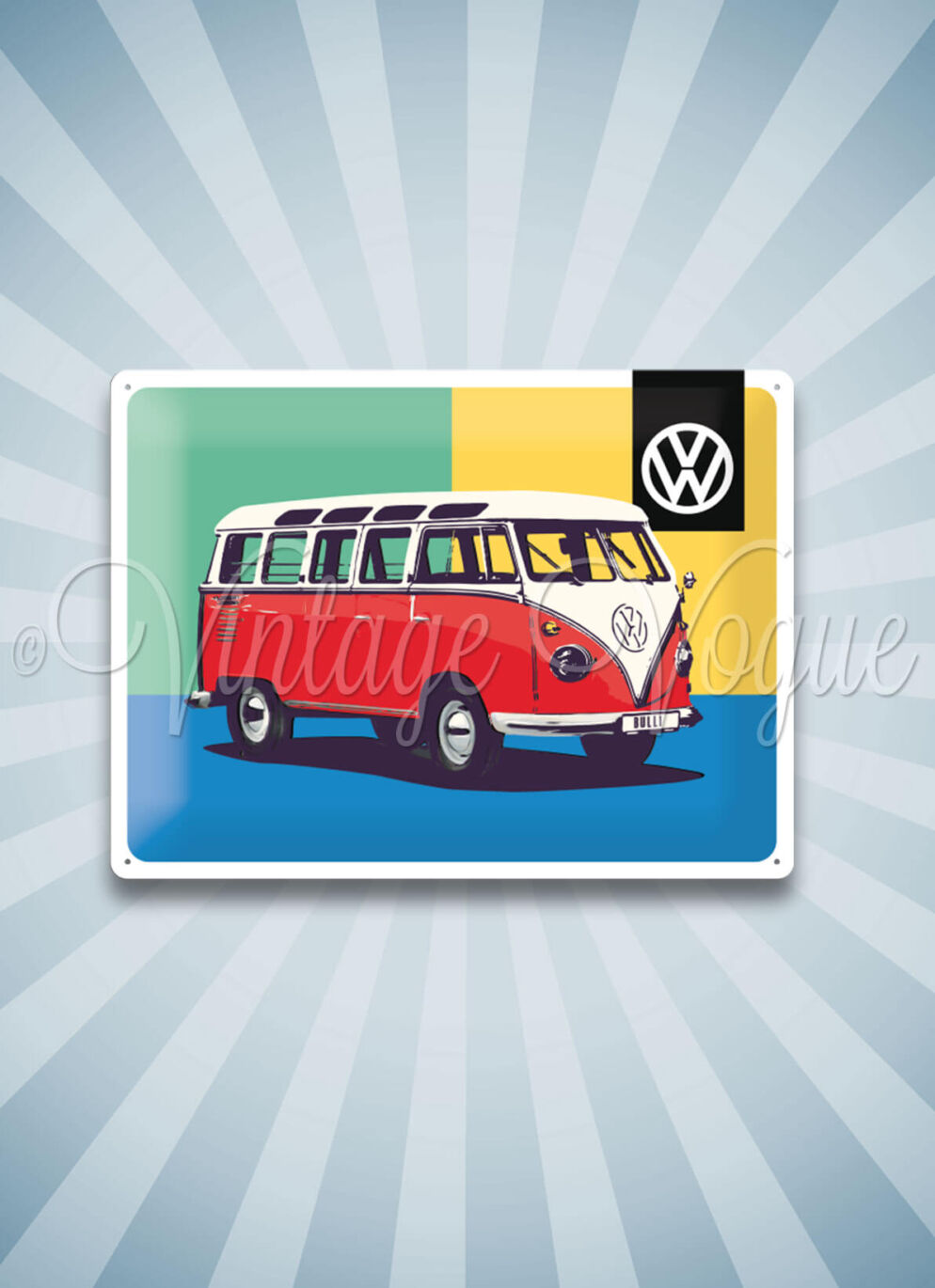 Nostalgic Art Retro Blechschild Volkswagen VW Bulli Pop Art cm
