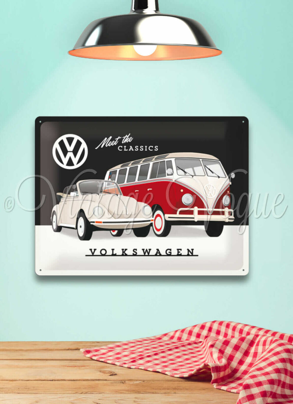 NostalgicArtRetroBlechschild"Volkswagen VWClassics"xcm