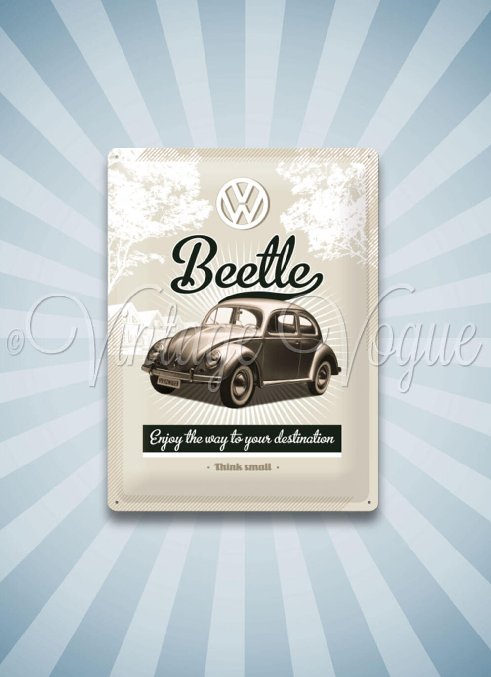 Nostalgic Art Retro Blechschild Volkswagen VW Retro Beetle cm