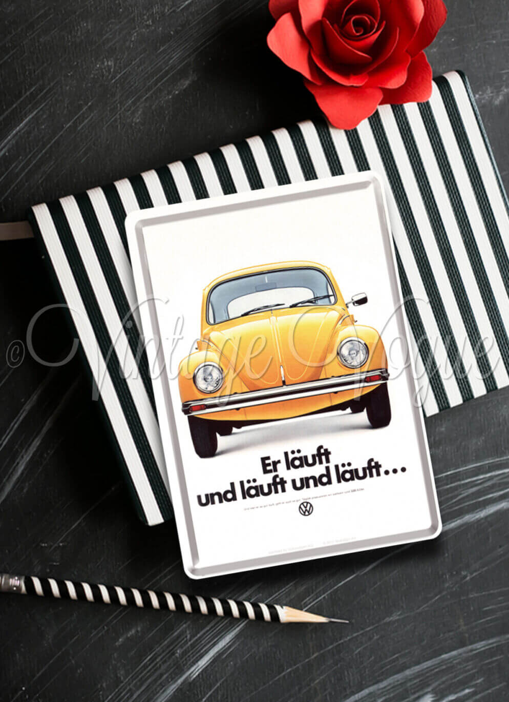NostalgicArtRetroBlechpostkarte"VW Erläuft&läuft"
