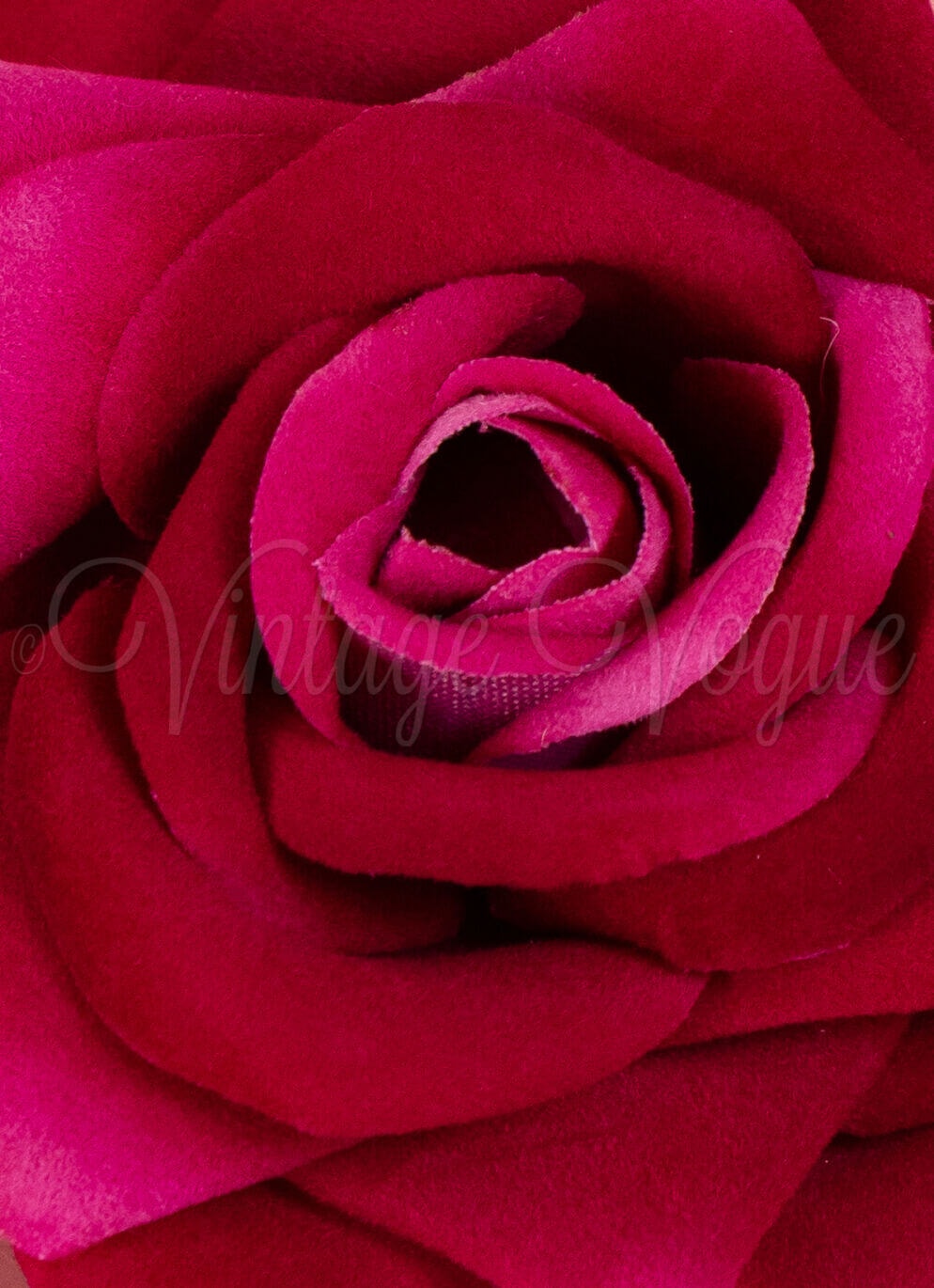 Forever Fifties Vintage Retro Rosen Haarblume Haarclip Velvet Rose in Pink