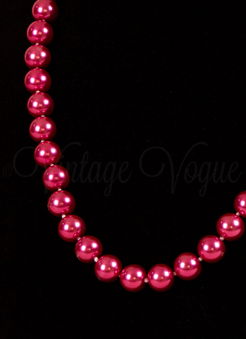 Forever Fifties 50er Jahre Retro Vintage Perlen Halskette in Pink