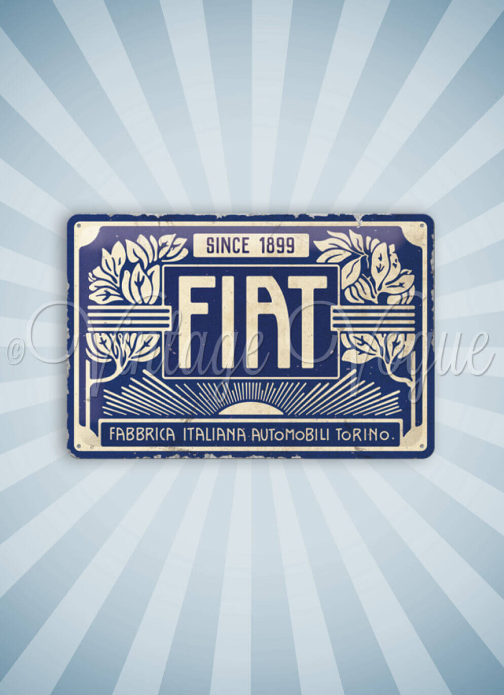 Nostalgic Art Retro Blechschild "Fiat - Since 1899"