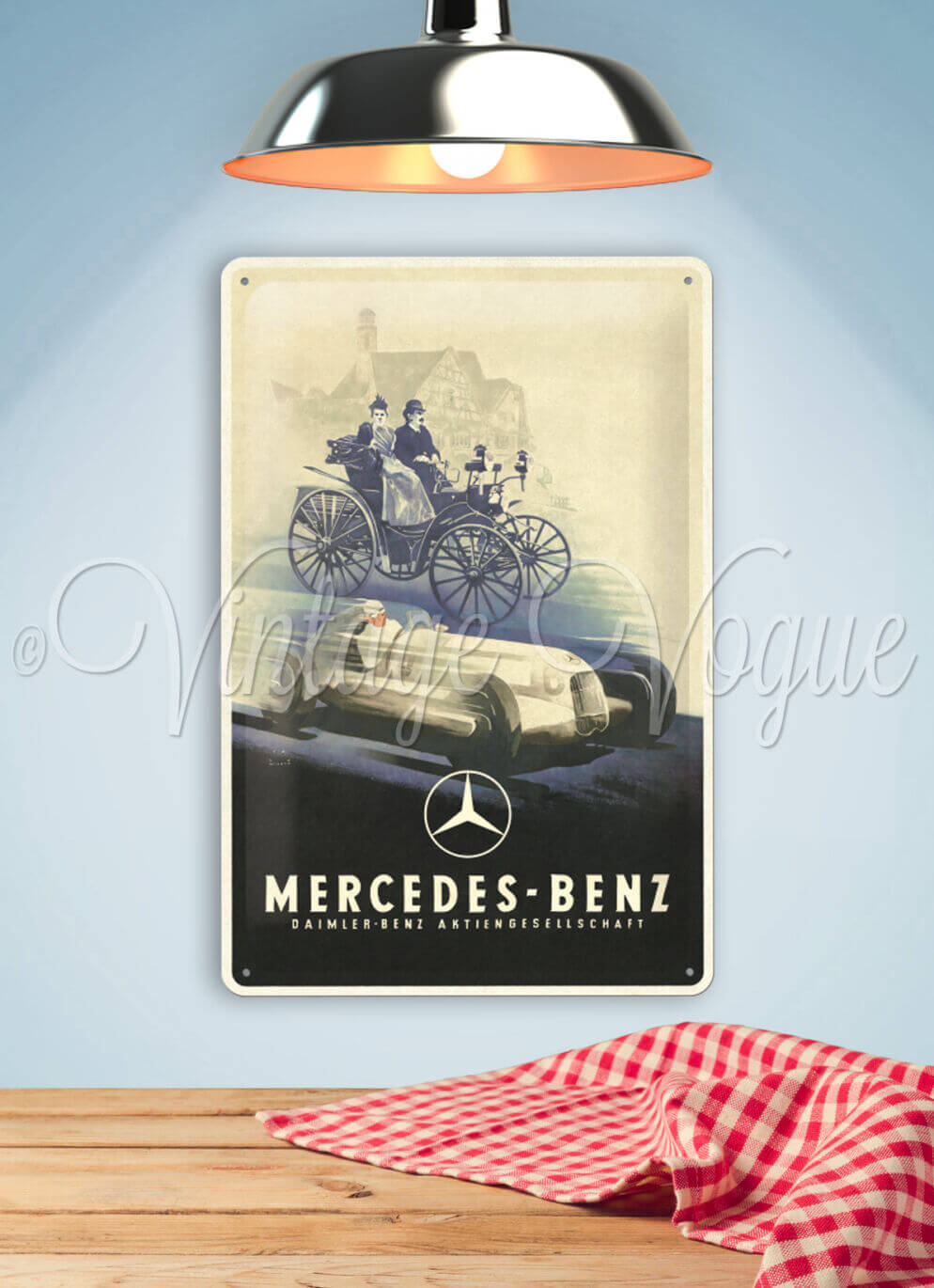 Nostalgic Art Retro Blechpostkarte Mercedes Benz - Silberpfeil