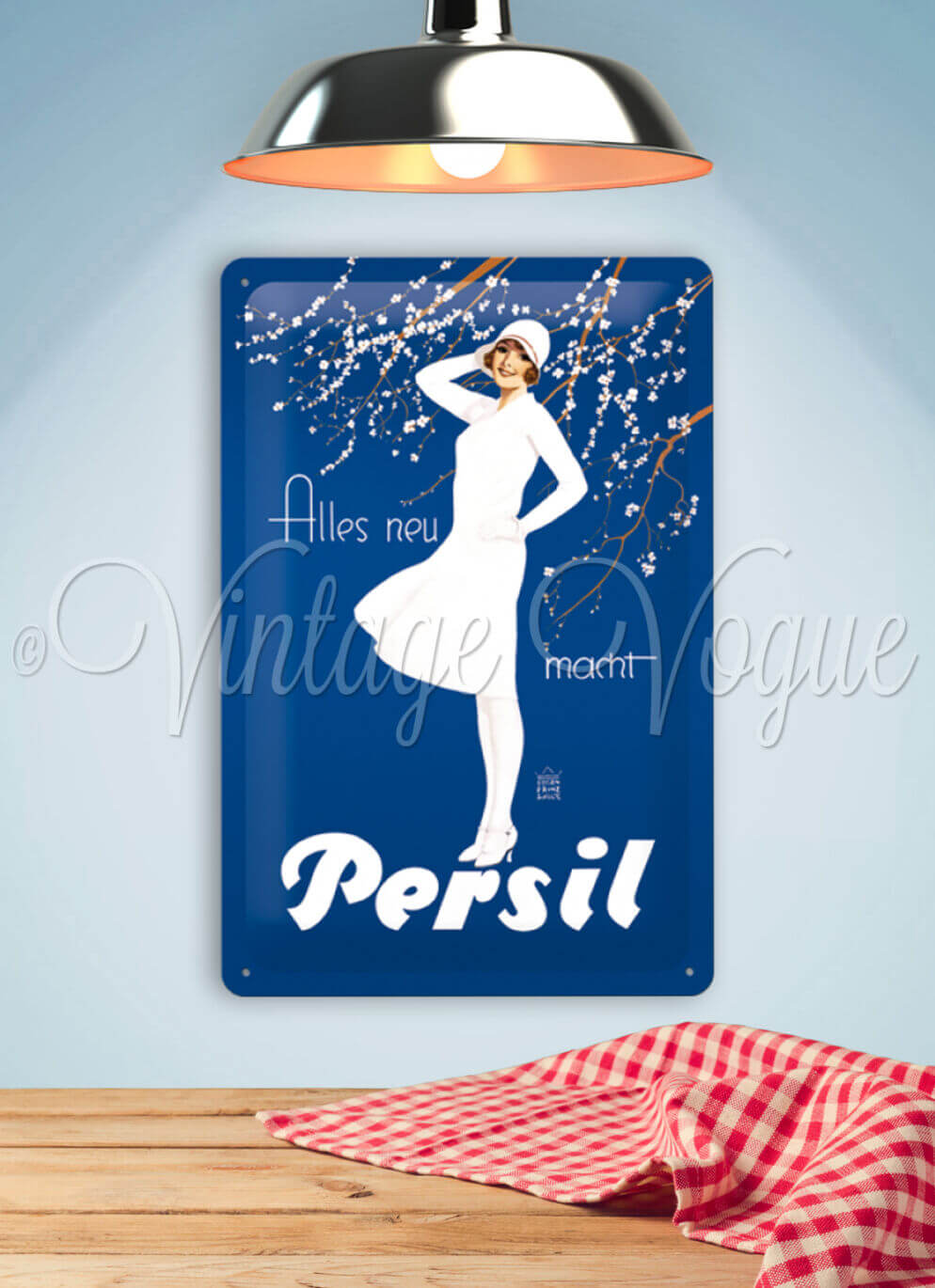 Nostalgic Art Retro Blechpostkarte Persil - Blue Lady