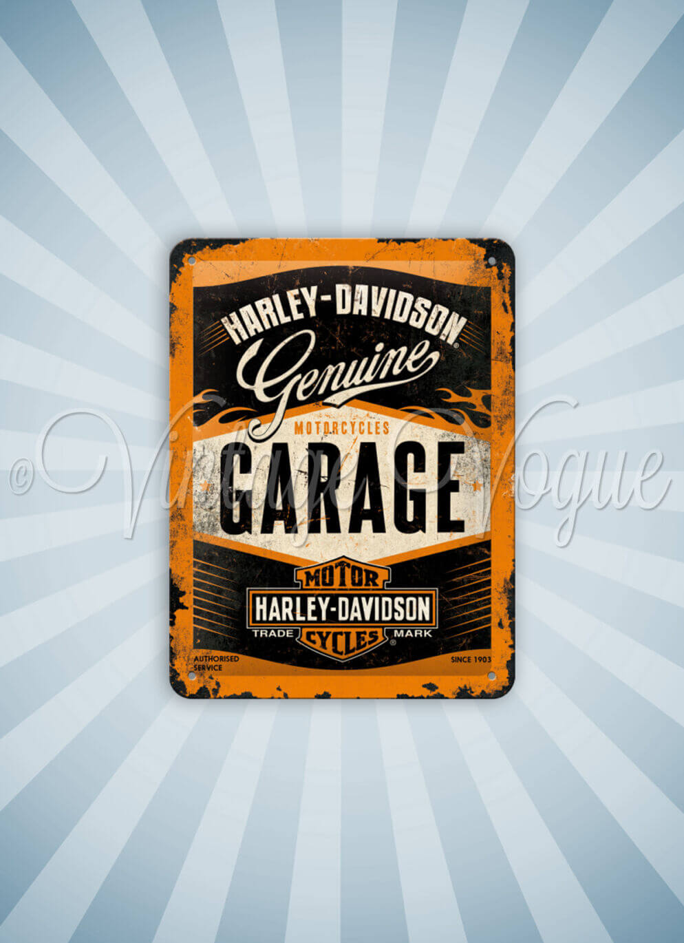 Nostalgic Art Retro Blechschild Harley Davidson Garage 15x20 cm