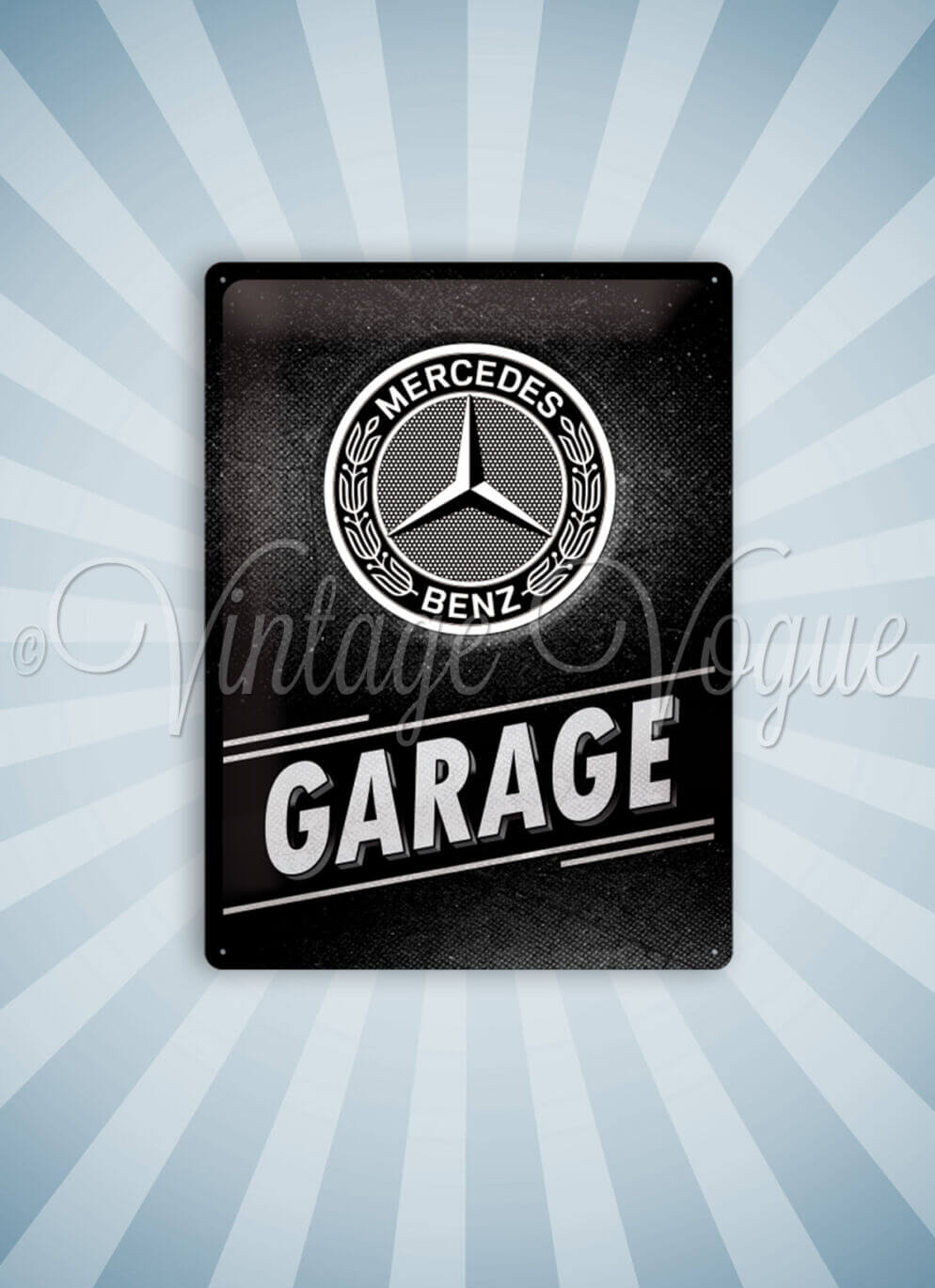 Nostalgic Art Retro Blechschild Mercedes Benz - Garage 30x40 cm