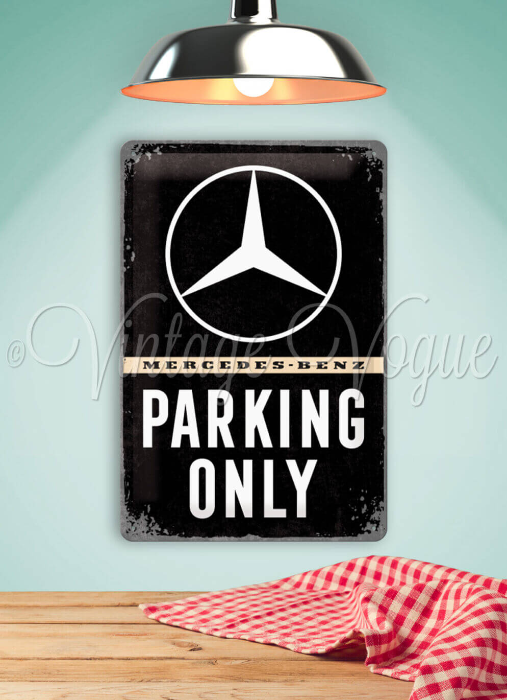 Nostalgic Art Retro Blechschild Mercedes Benz - Parking Only 20 x 30 cm