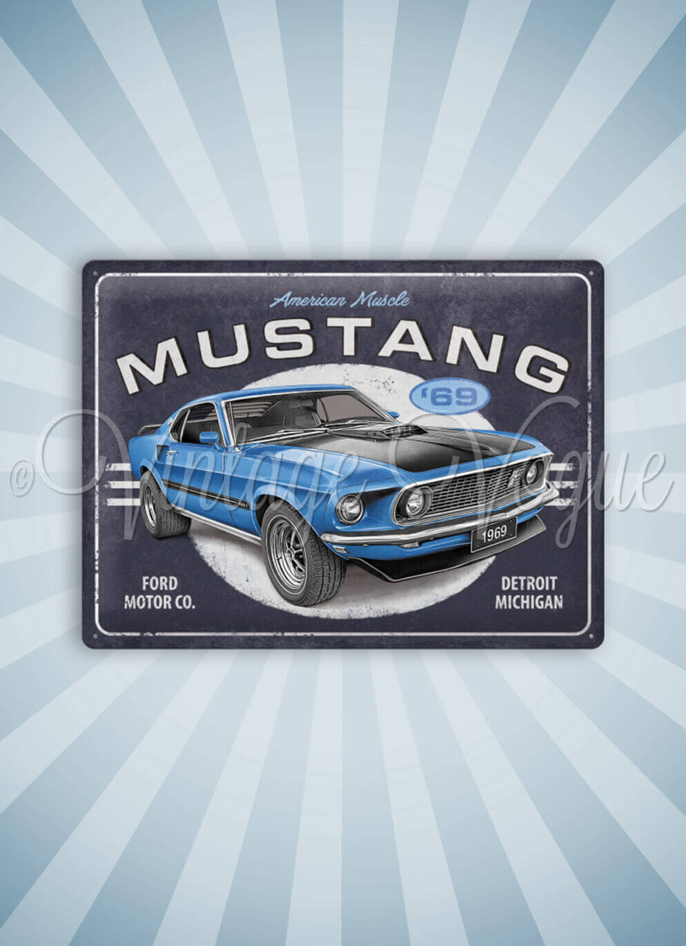 Nostalgic Art Retro Blechschild Ford - Mustang 69 30x40 cm