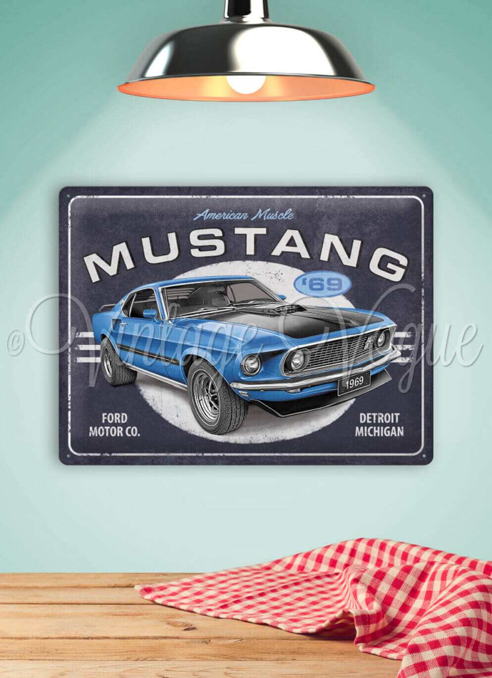 Nostalgic Art Retro Blechschild Ford - Mustang 69 30x40 cm