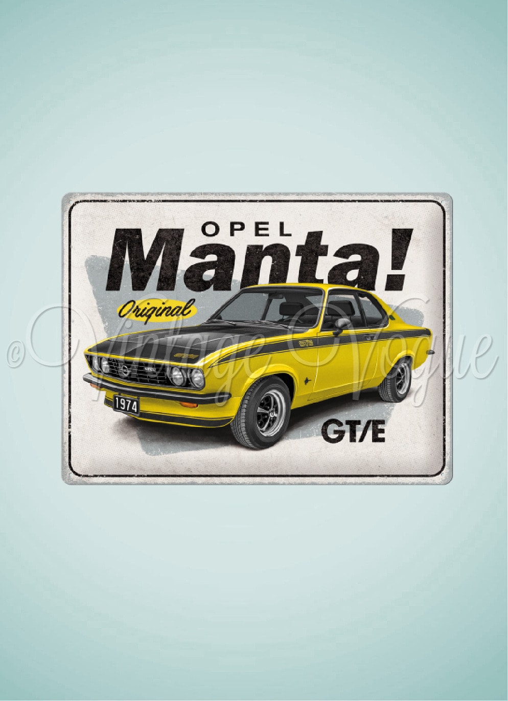 Nostalgic Art Retro Blechschild Opel - Manta GTE 30x40 cm