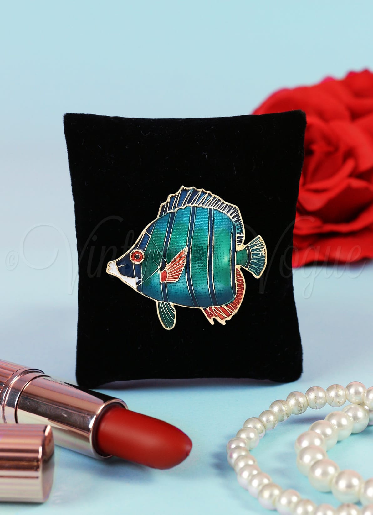 Vintage fish brooch discount