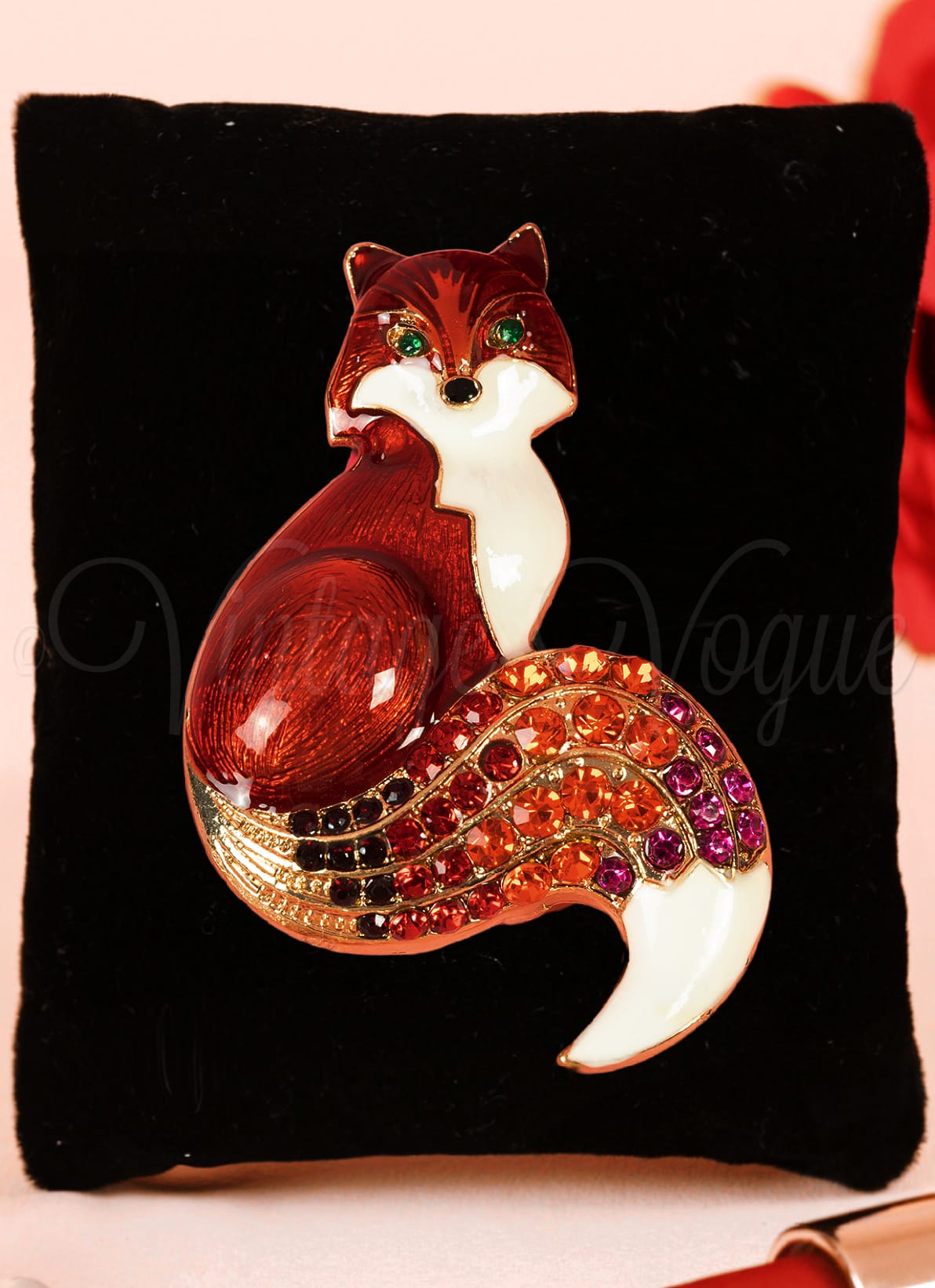 Fox brooch pin discount
