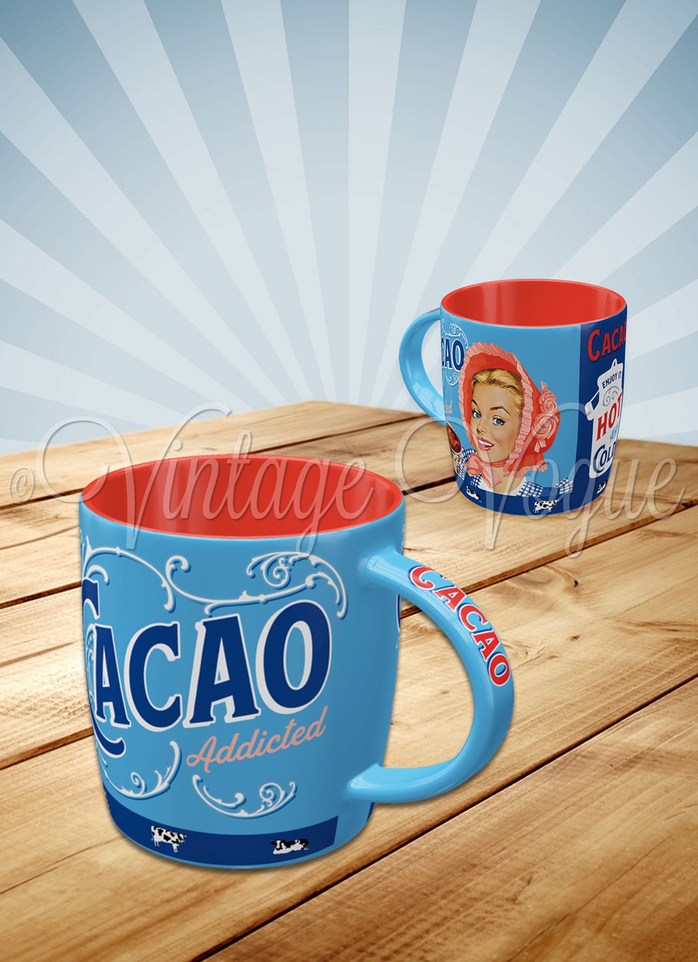 Nostalgic Art Retro Keramik Tasse "Cacao Addicted"