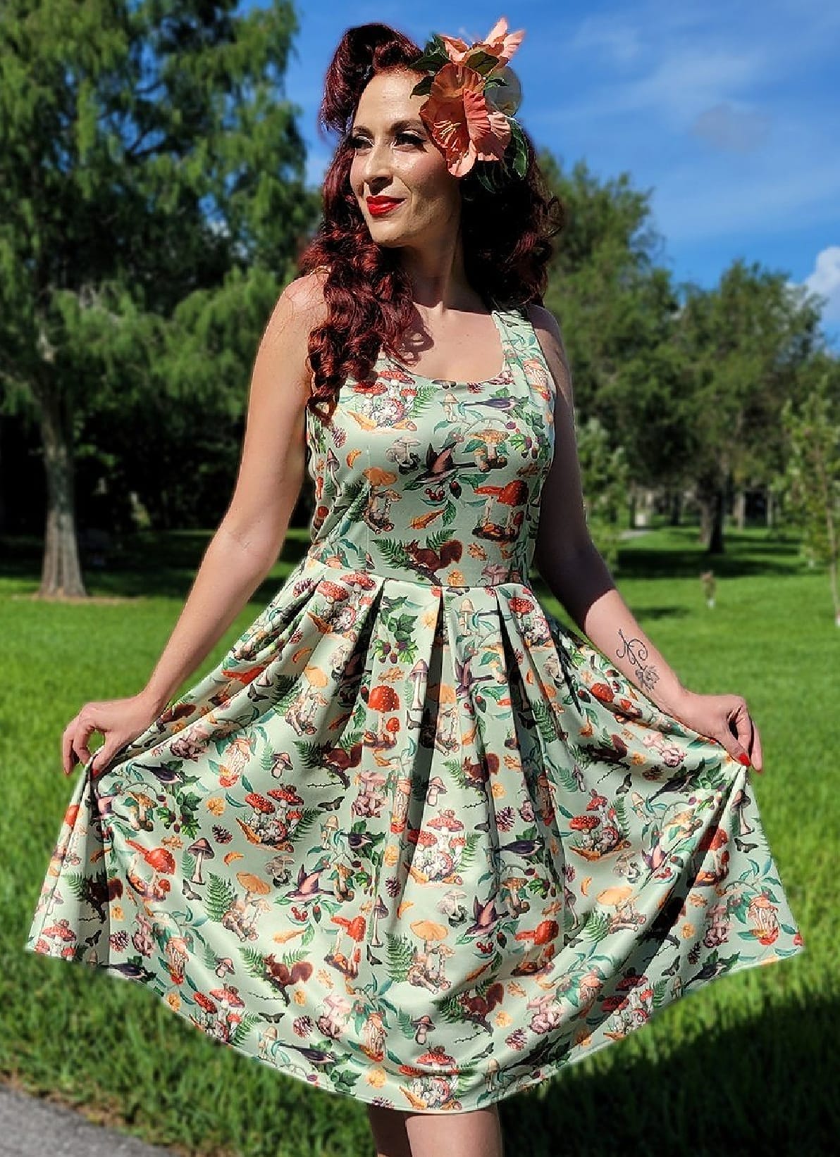 Dolly and Dotty 50's Retro Herbst Swing Kleid 