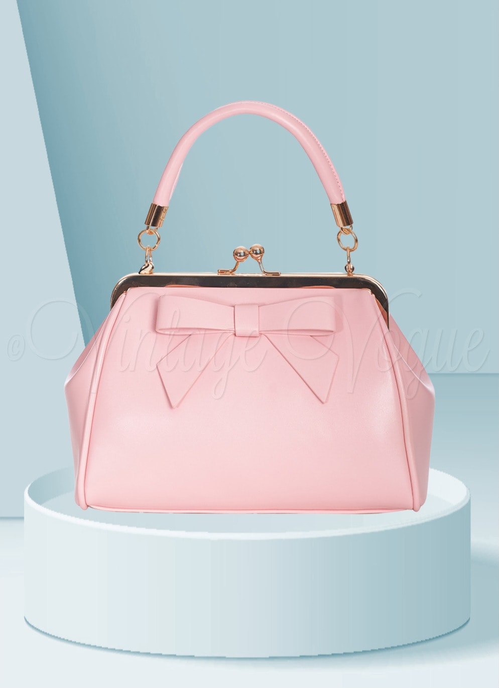 Banned Retro Vintage Schleifen Handtasche “Daydream Handbag” in Rosa