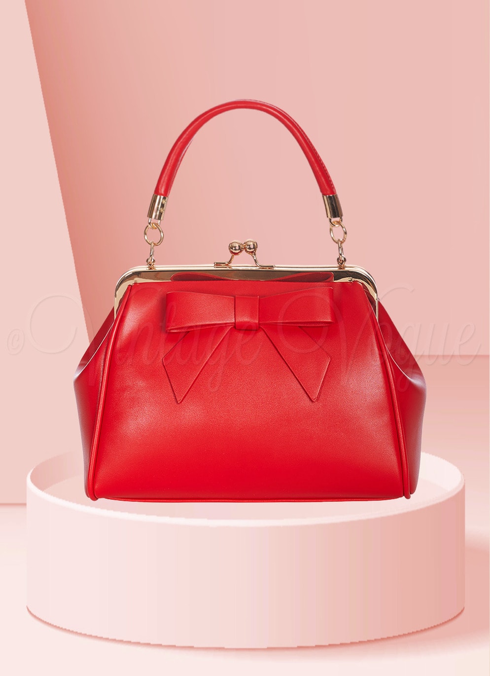 Banned Retro Vintage Schleifen Handtasche “Daydream Handbag” in Rot