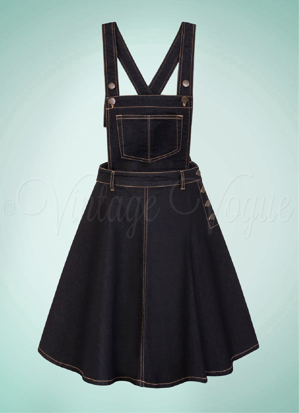 Hell bunny dakota pinafore best sale