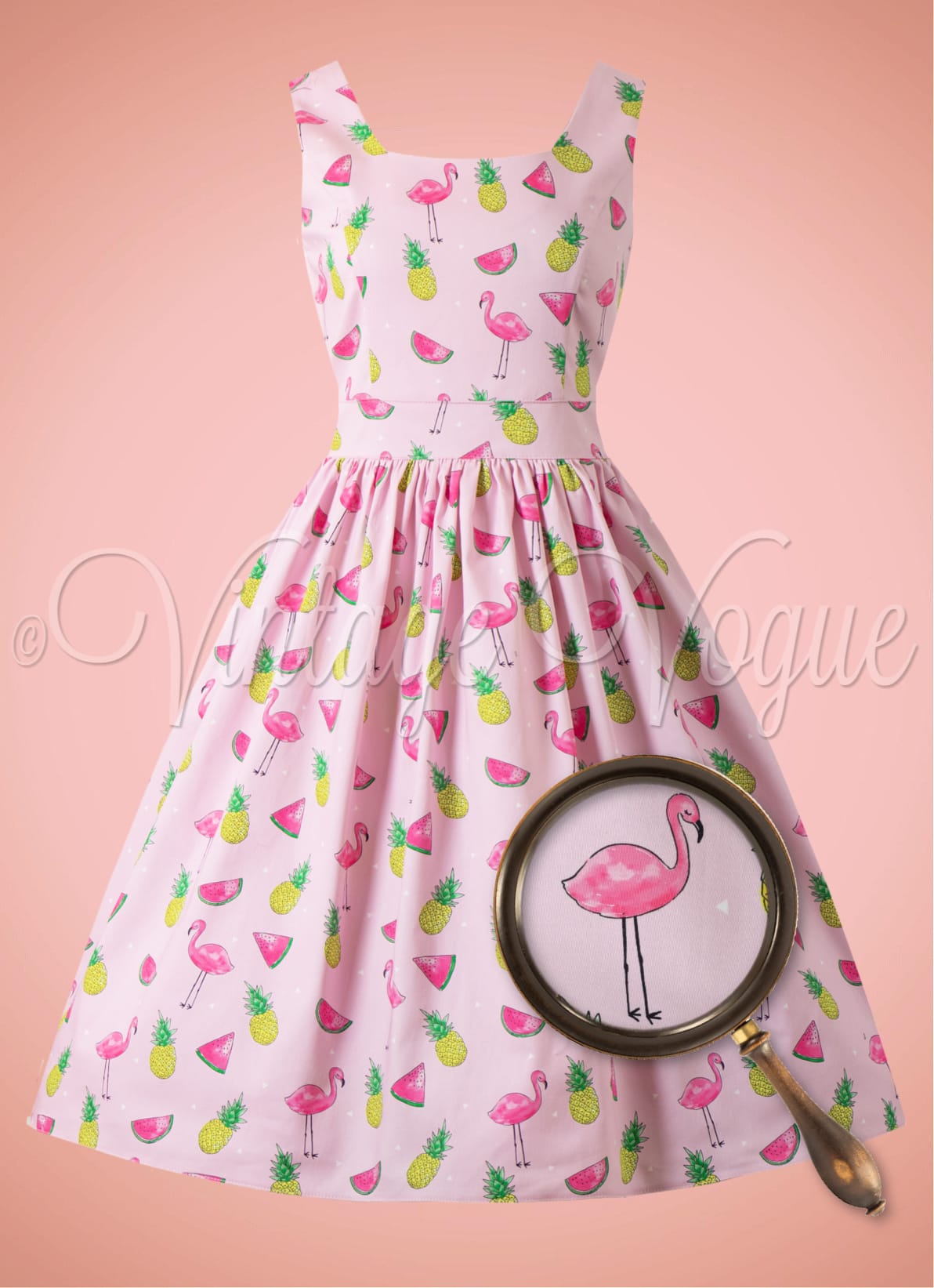 Lady vintage flamingo dress hotsell